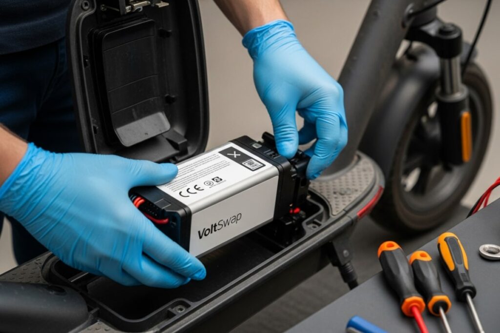 E-Scooter Akku Austausch